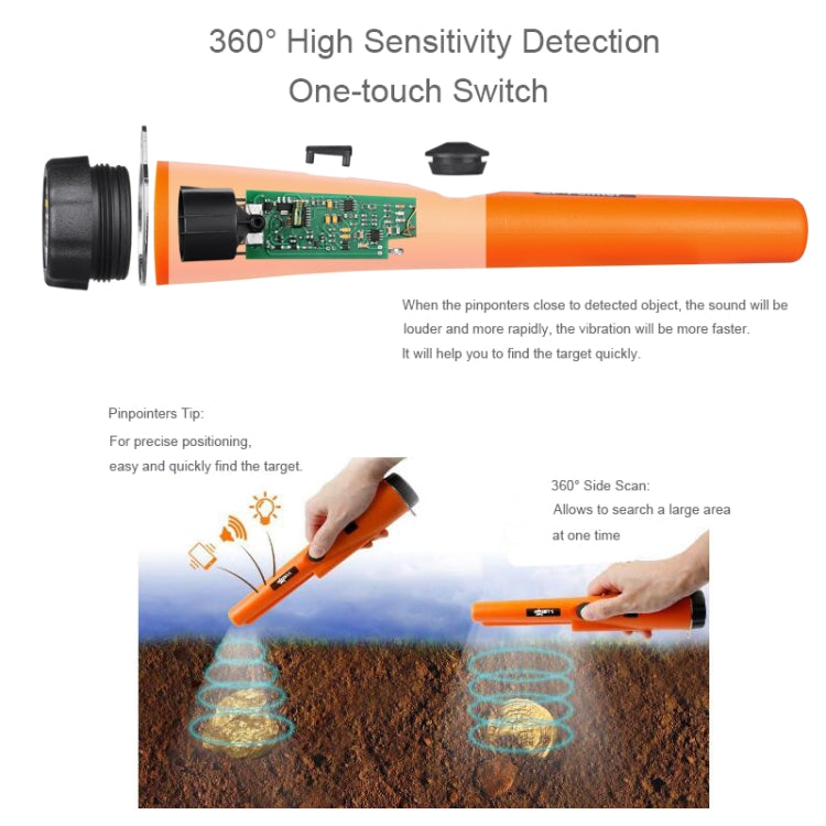 Metal Detector Gold DetectorPointer Pinpointing Random Package Delivery, Goint S Black, Goint S Green, Goint S Orange