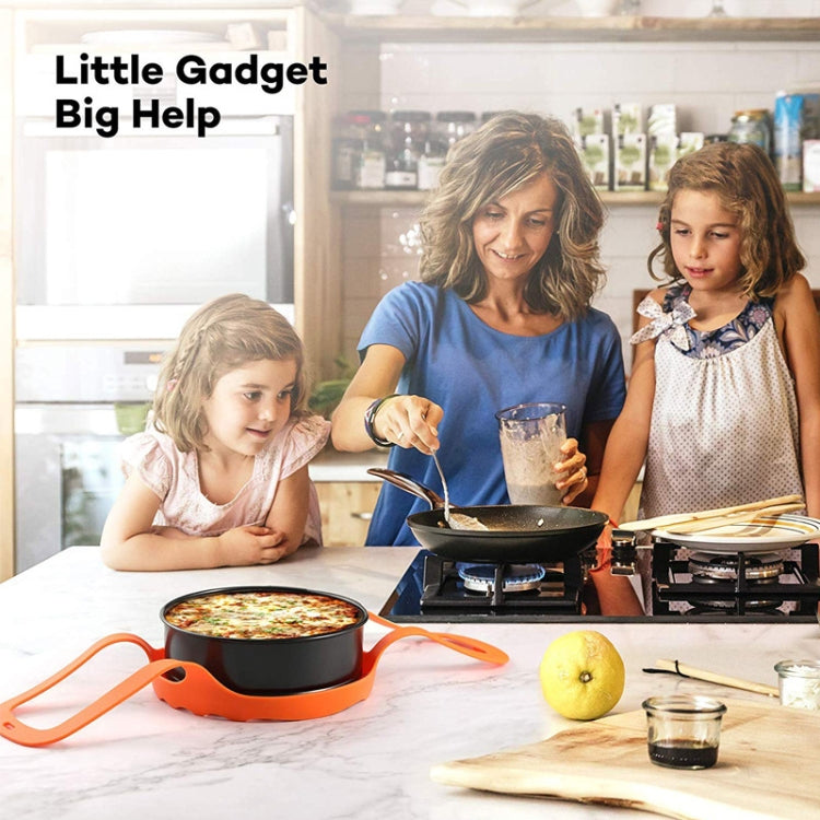 Silicone Steamer Egg Cooker Silicone Steamer Basket, Size:8 Inches(Orange)