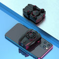 Mobile Phone Physical Fan Cooler Portable Suction Cup Phone Fast Radiator(Black)