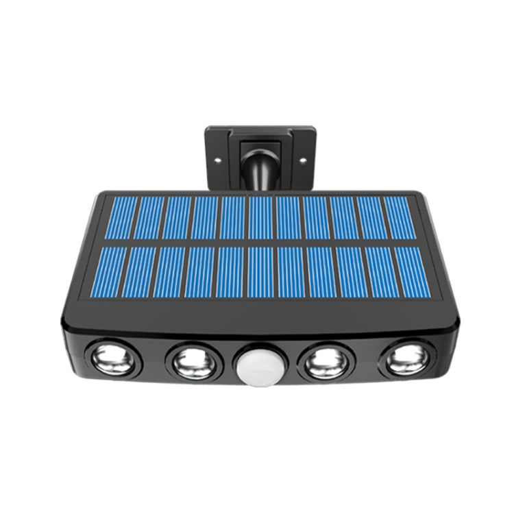 Without Ground Plug Wiring Free Infrared Sensor Waterproof Solar Lighting Wall Light, Color Temperature:White Light