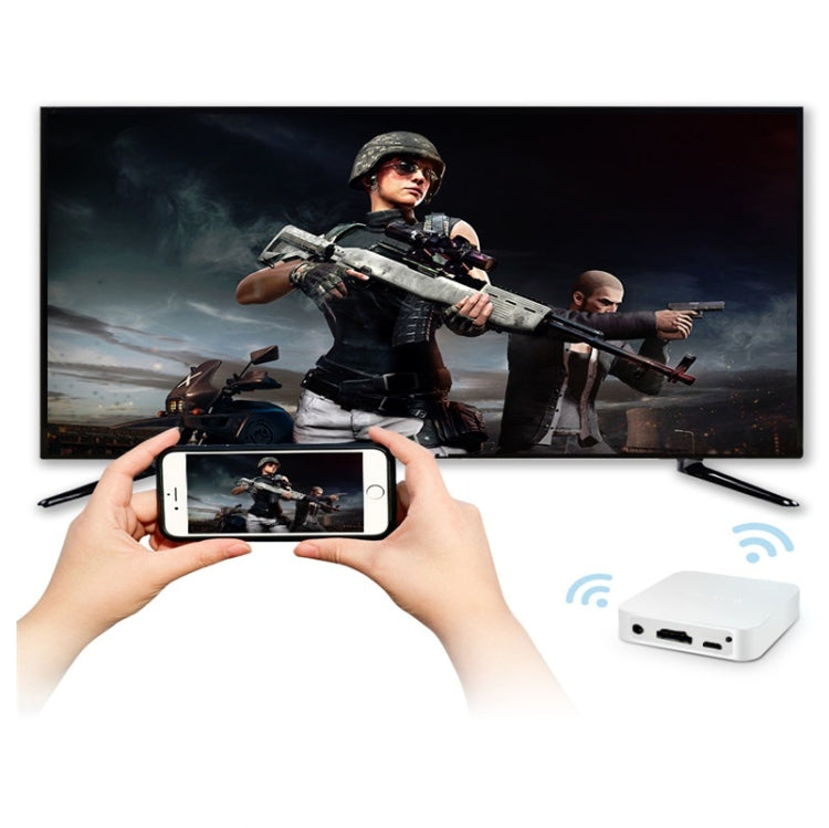 MiraScreen Car Multimedia Display Device Dongle Audio Video Miracast WiFi Mirror Box, Support Android and iOS, AV and HDTV Ports