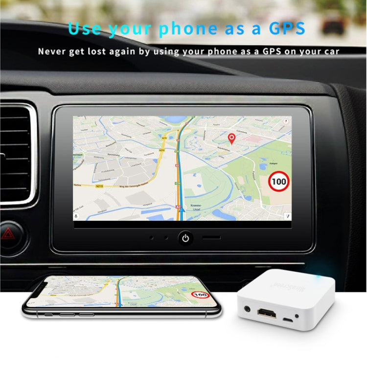 MiraScreen Car Multimedia Display Device Dongle Audio Video Miracast WiFi Mirror Box, Support Android and iOS, AV and HDTV Ports