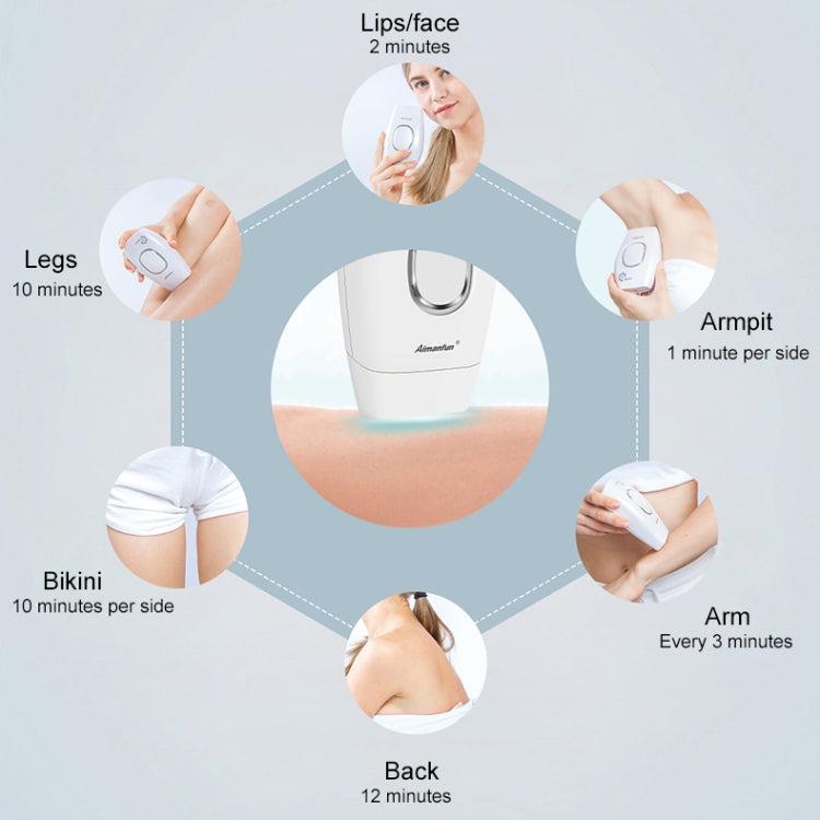 Aimanfun 100000 Flash Professional IPL Epilator Laser Hair Removal Women Painless Threading Hair Remover Machine(UK Plug)