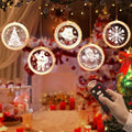 LED String Lights Christmas Decoration Lights Holiday Decoration Curtains USB Lights, Style: Remote Control