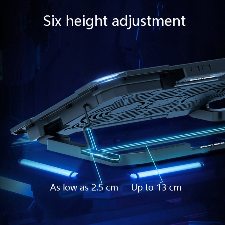 Suohuang Notebook Cooler Gaming Notebook Cooling Base Notebook Exhaust Fan Bracket(LCD Gaming Edition)