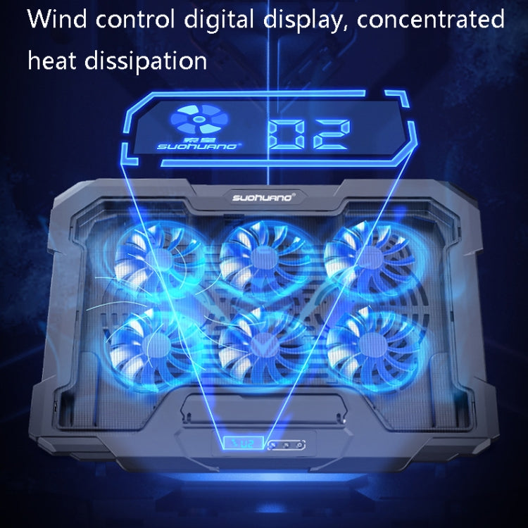 Suohuang Notebook Cooler Gaming Notebook Cooling Base Notebook Exhaust Fan Bracket