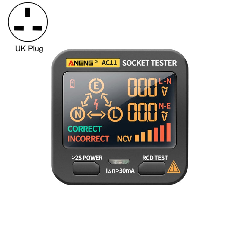 ANENG AC11 Multifunctional Digital Display Socket Tester Electrical Ground Wire Tester