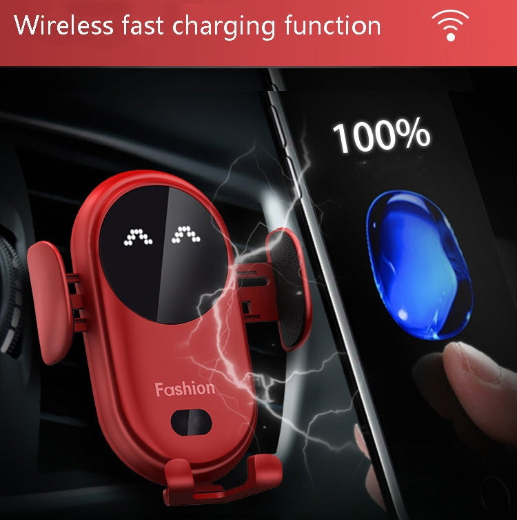 S11 Smart Infrared Sensor Car Wireless Charger, Colour: Red