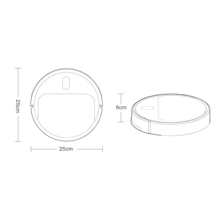 Jallen Gabor IS25 Household Charging Automatic Sweeping Robot Smart Vacuum Cleaner, Product specifications: 25X25X6cm