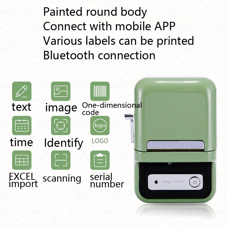 NIIMBOT B21 Food Price Marking Machine Production Date Marking Machine Baking Cake Bakery Price Labeling Machine Green