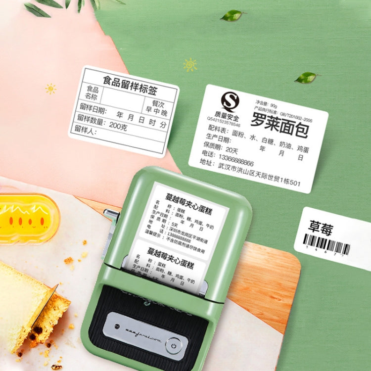 NIIMBOT B21 Food Price Marking Machine Production Date Marking Machine Baking Cake Bakery Price Labeling Machine Green