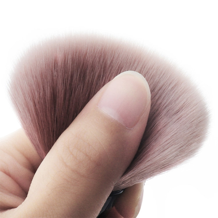 Single Small Waist Makeup Brush Nail Powder Dust Blush Loose Powder Brush, Specification: Golden Rod Color Hair