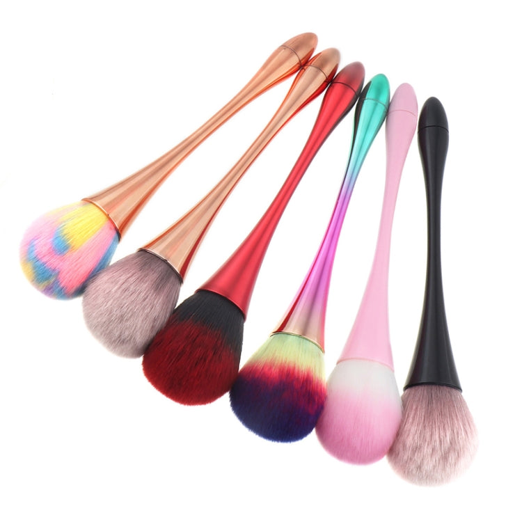 Single Small Waist Makeup Brush Nail Powder Dust Blush Loose Powder Brush, Specification: Golden Rod Color Hair