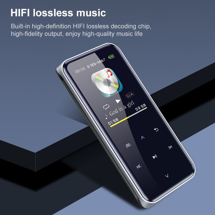 M22 Portable Bluetooth Touch Screen MP3 Player Recorder E-Book, Memory Capacity: 4GB(Black)