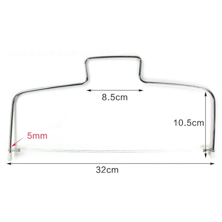 Stainless Steel Adjustable Wire Cake Cutter Slicer Leveler DIY Cake Baking Tools(Doule Wire Cutter)