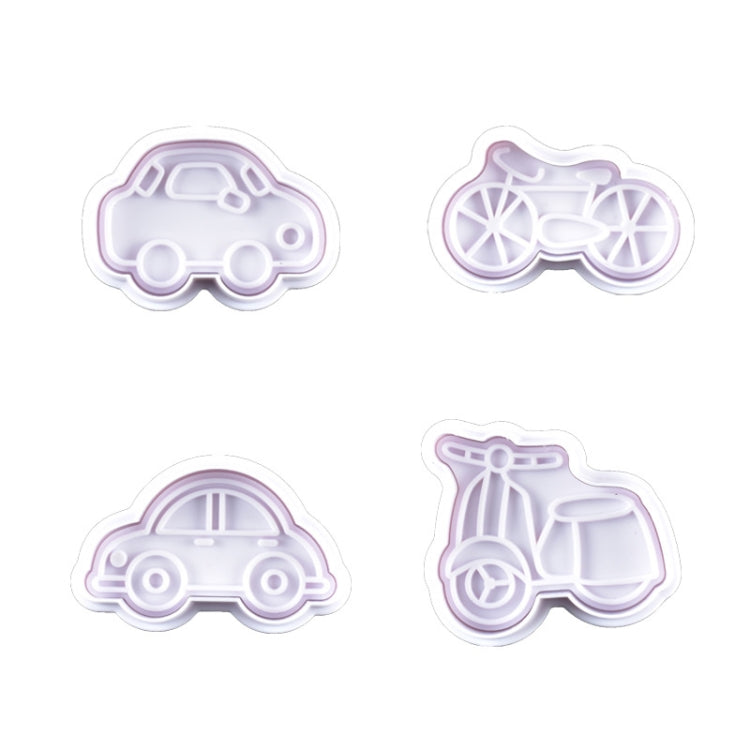 3 Sets Plastic Decorative Biscuit Mold Transportation Tool Series Biscuit Spring Mold(B)