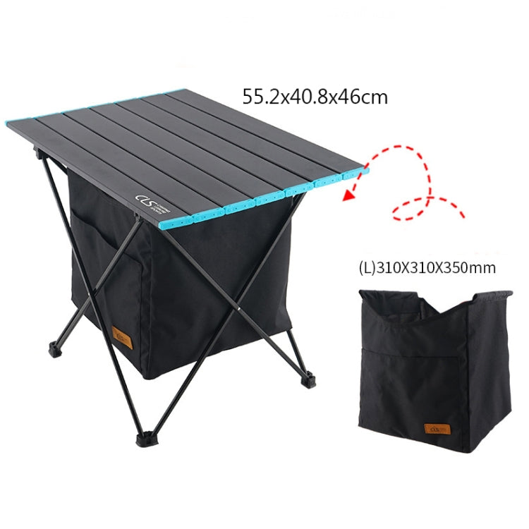 CLS Outdoor Folding Picnic Table Storage Hanging Bag Portable Invisible Pocket Storage Hanging Pocket,Style: Table Medium + Large Pocket