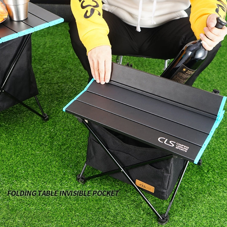 CLS Outdoor Folding Picnic Table Storage Hanging Bag Portable Invisible Pocket Storage Hanging Pocket,Style: Table Medium + Large Pocket