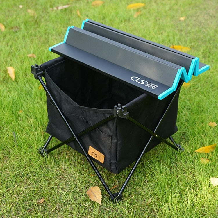 CLS Outdoor Folding Picnic Table Storage Hanging Bag Portable Invisible Pocket Storage Hanging Pocket,Style: Table Medium + Large Pocket