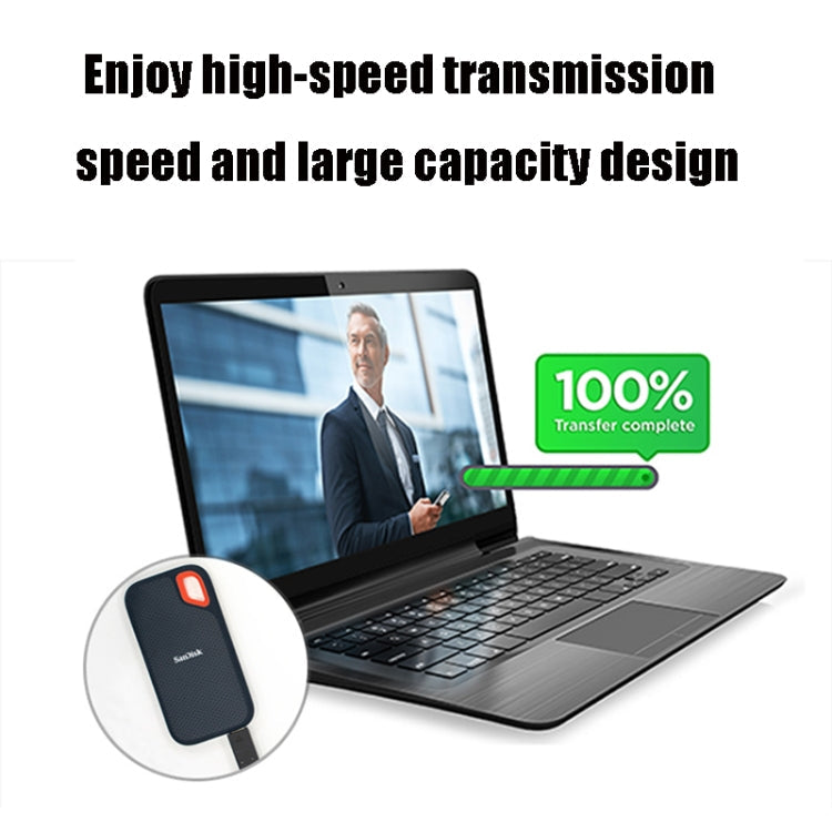 SanDisk E61 High Speed USB 3.2 Computer Mobile SSD Solid State Drive, Capacity: 2TB