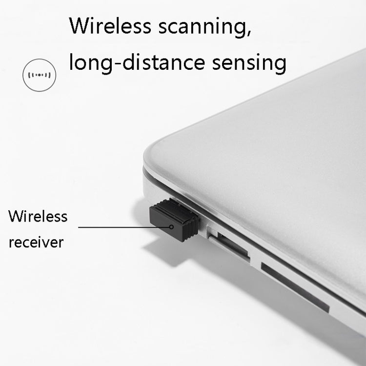 Deli  Wired And Wireless Scanner Drugstore Supermarket Catering Logistics Cash Register Scanner, Model: 14882W (White)