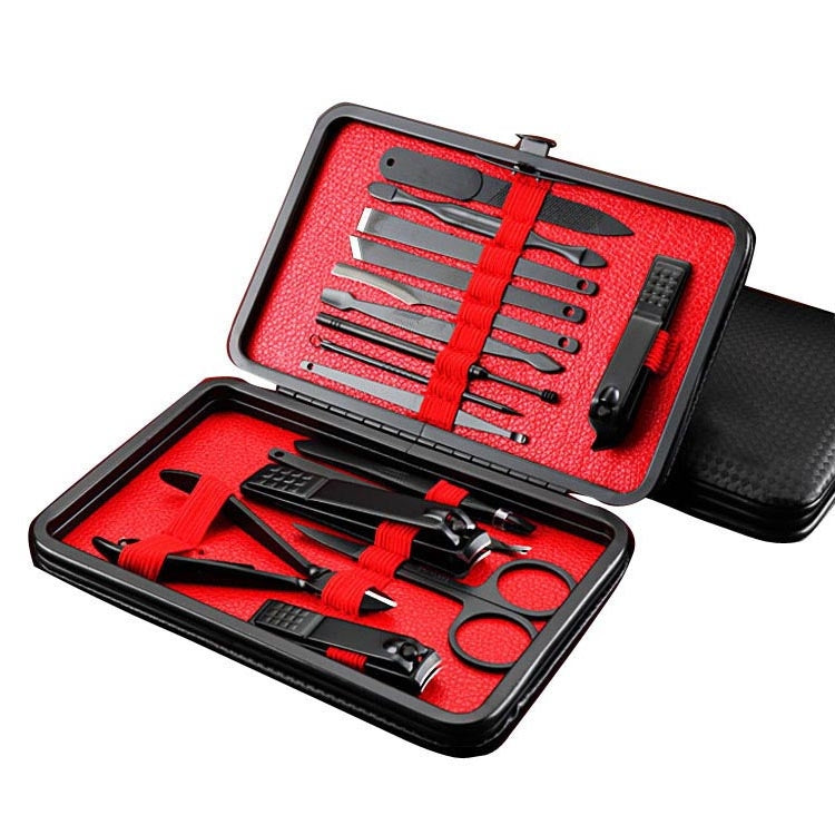 16 in 1 Nail Clippers Nail Art Manicure Pedicure Tool(Red)