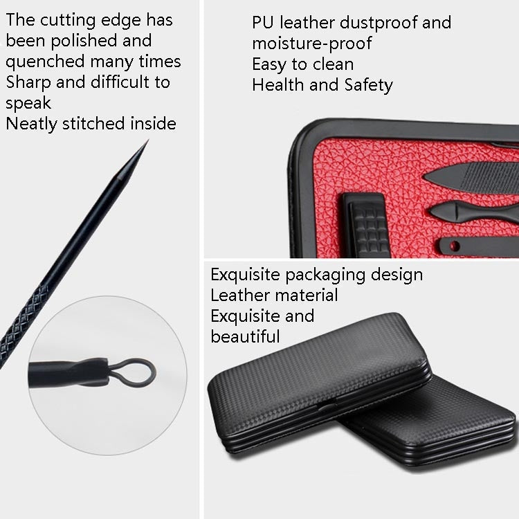 16 in 1 Nail Clippers Nail Art Manicure Pedicure Tool(Red)