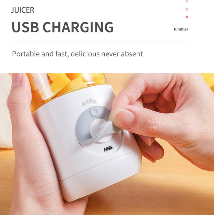 Mini Portable Usb Juice Machine  Multi-Function Electric Charging Household Juicer(Pink)