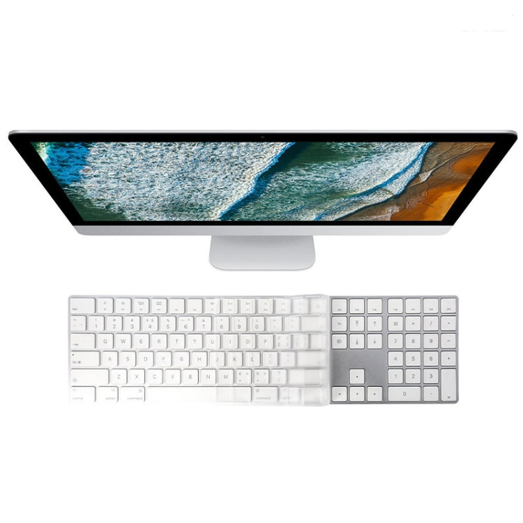 T17606 Computer Keyboard Film Transparent TPU Nano Long Keyboard Protective Film For iMac 2017 Magic Keyboard(with Number Model)