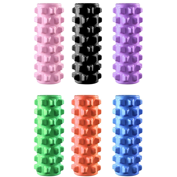 3 in 1 Eva Foam Roller Hollow Muscle Relaxation Roller Yoga Column Set, Length: 45cm  (Black Wolf Tooth)