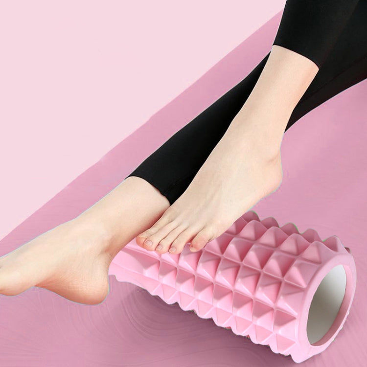 3 in 1 Eva Foam Roller Hollow Muscle Relaxation Roller Yoga Column Set, Length: 45cm  (Black Wolf Tooth)