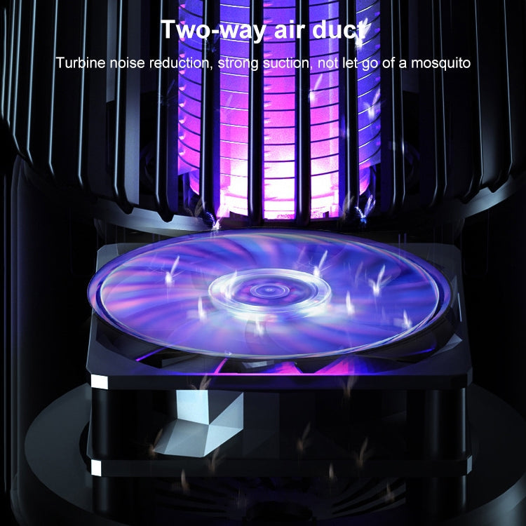 USB Photocatalyst Mosquito Killer Electrical Shock Two-In-One Mosquito Killer White Gold  (Electric Shock + Suction)
