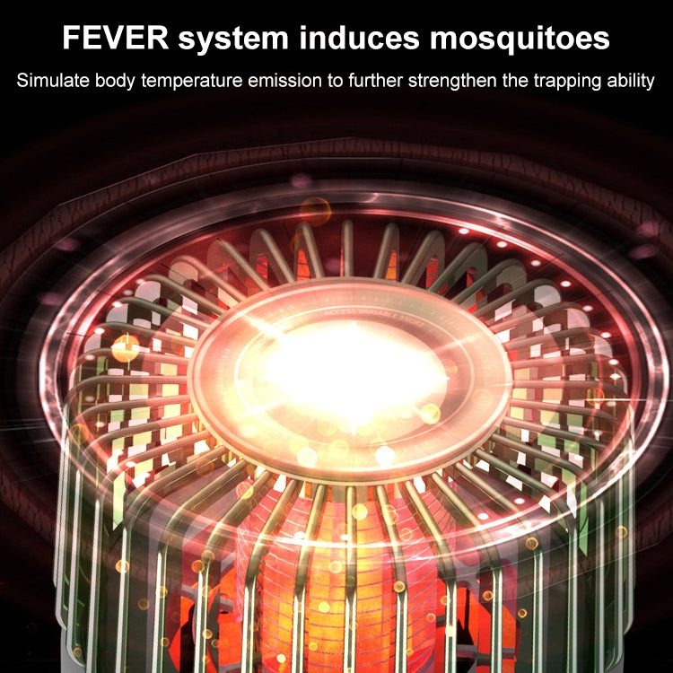 USB Photocatalyst Mosquito Killer Electrical Shock Two-In-One Mosquito Killer White Gold  (Electric Shock + Suction)