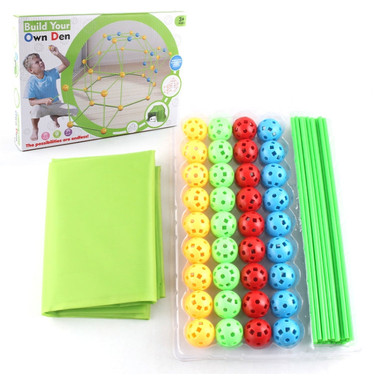 87 in 1 DIY Assembling Play House DIY Children Tent Building Toy, Style: With Tent Cloth