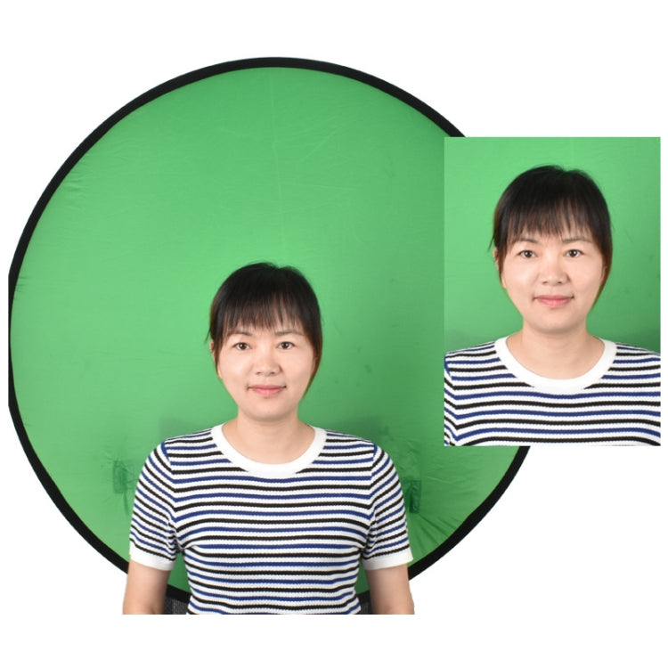 75cm EY-068 Green Background Cloth Folding ID Photo Green Screen Video Backdrop Board For E-Sports Chair