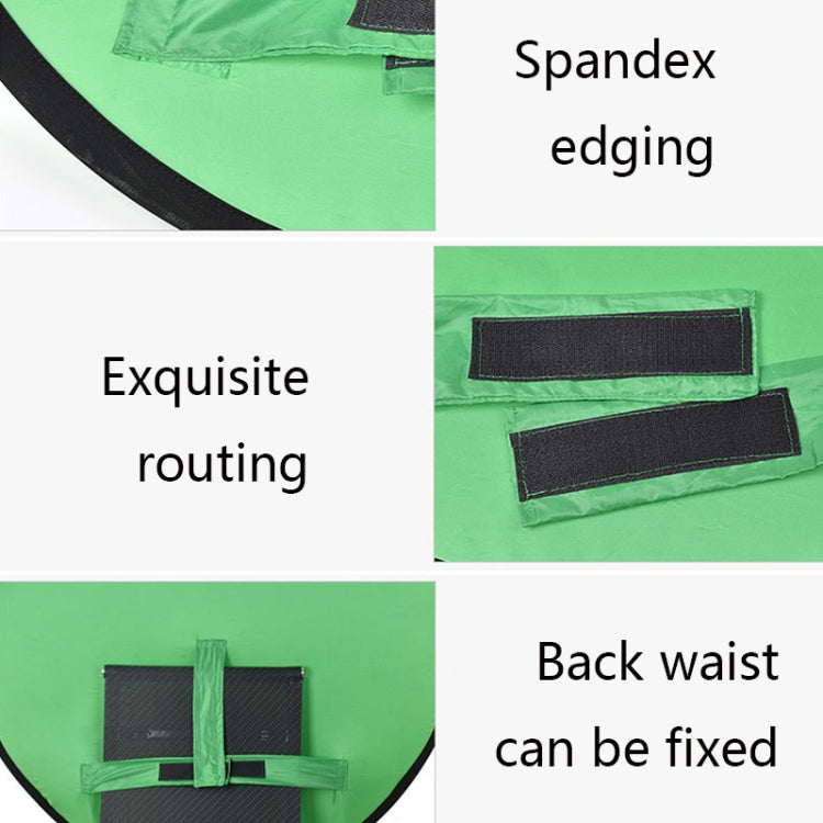 75cm EY-068 Green Background Cloth Folding ID Photo Green Screen Video Backdrop Board For E-Sports Chair