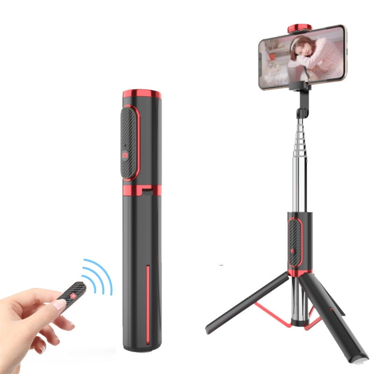 Bluetooth Selfie Stick with Tripod Multi-function Gimbal Mobile Phone Fill Light Live Support(White Gold)