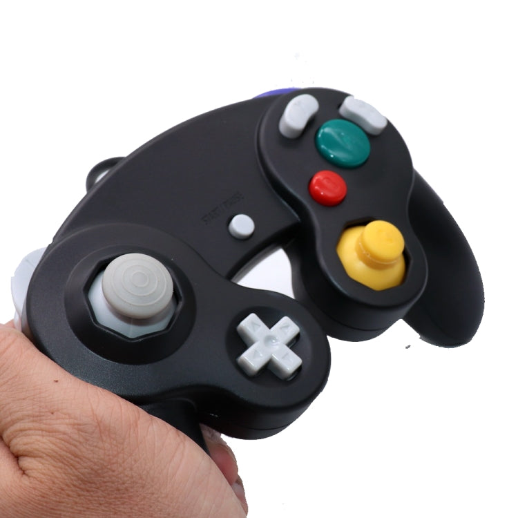 2 PCS Single Point Vibrating Controller Wired Game Controller For Nintendo NGC / Wii, Product color: White