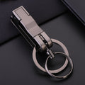 JOBON ZB-8782 Car Keychain Men Metal Anti-Lost Double Ring Detachable Keychain, ZB-8782