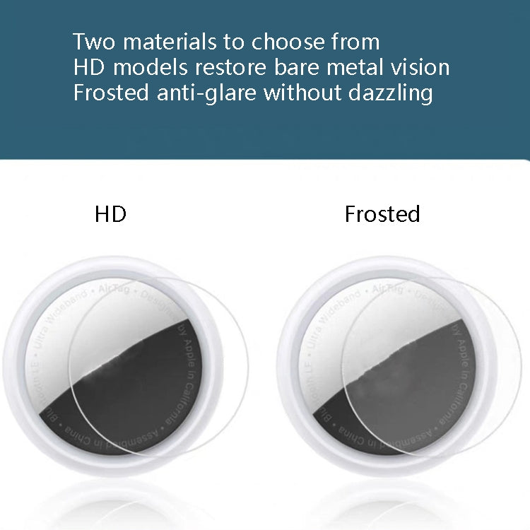 50 Pairs HD Front + Back Hydrocoagulant Film Protective Film For AirTag 2nd Gen / AirTag 1st Gen, 50 Pairs HD Front + Back, 50 Pairs Frosted Front + Back
