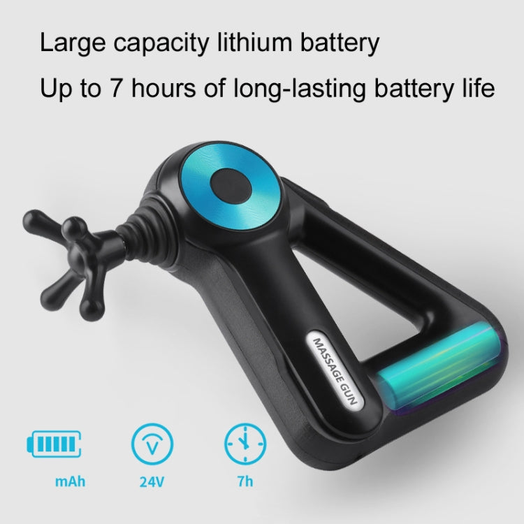 SL-8890 Triangle Fascia Muscle Relaxer Household Electric Fitness Massager, Specification: UK Plug(Golden)