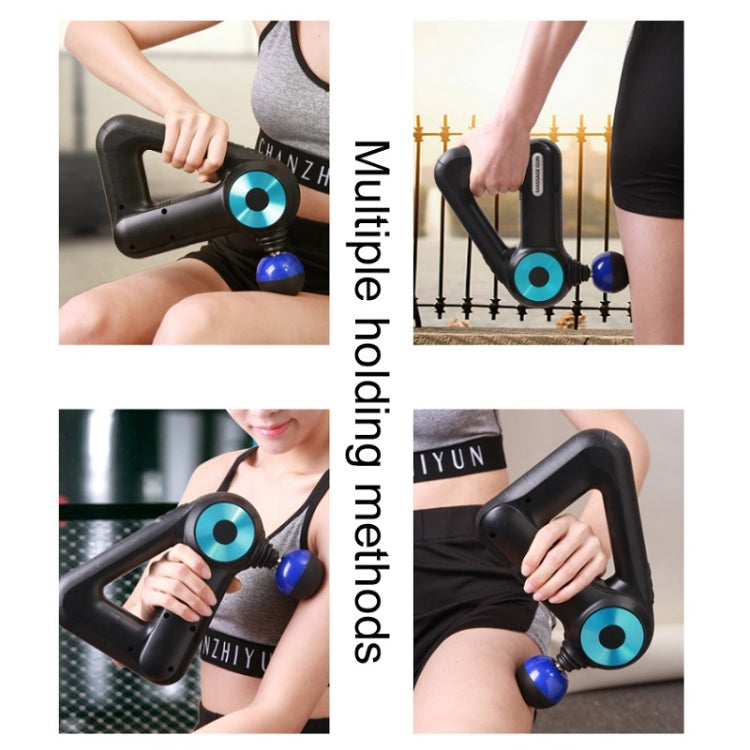 SL-8890 Triangle Fascia Muscle Relaxer Household Electric Fitness Massager, Specification: UK Plug(Golden)