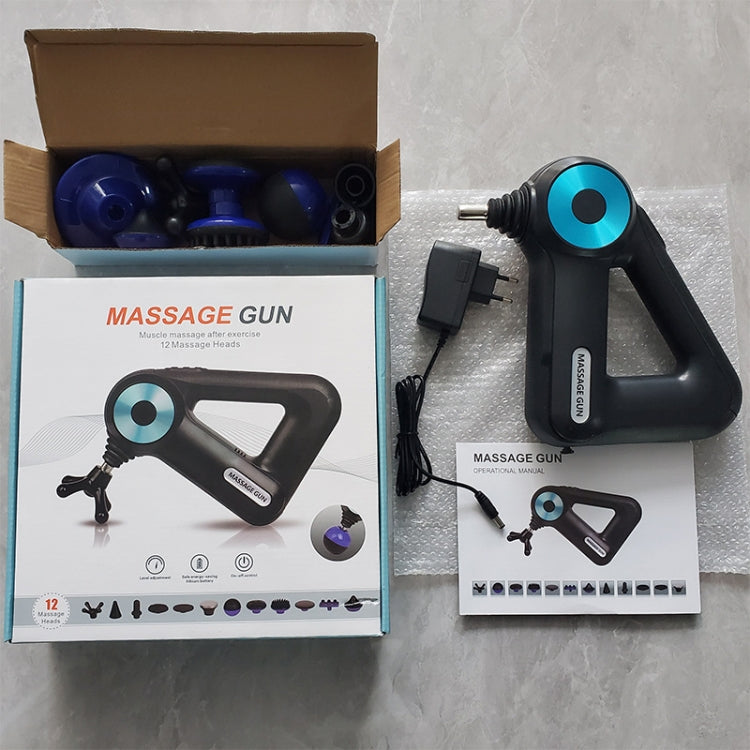 SL-8890 Triangle Fascia Muscle Relaxer Household Electric Fitness Massager, Specification: UK Plug(Golden)