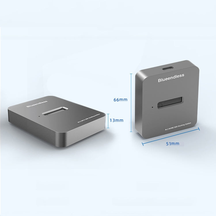 Blueendless M.2 NGFF / NVME Solid State Drive Bottom USB3.1 Notebook External SSD Mobile Hard Disk Socket, Style: SD01 (M.2 SATA Protocol)