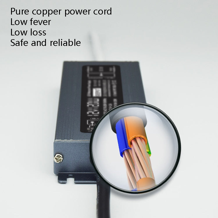 GEEPUT 220V Turn 12V LED Waterproof Power Supply Transformer, Model: 12.5A 150W