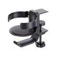 Rotating Cup Holder Headphone Holder Internet Cafe Monitor Headphone Hanger, Black, Moonlight Silver