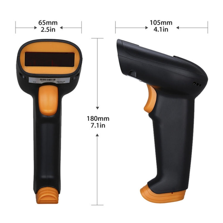 Express Barcode Scanner With Storage USB Wireless Scanner, Specification：