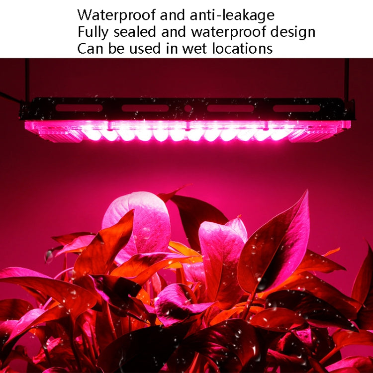 LED Plant Light Full Spectroscopy Waterproof Growth Lamp Seedlings Vegetable Filling Lamp, Power: UK Plug 50 Beads 50W(Pink Light)