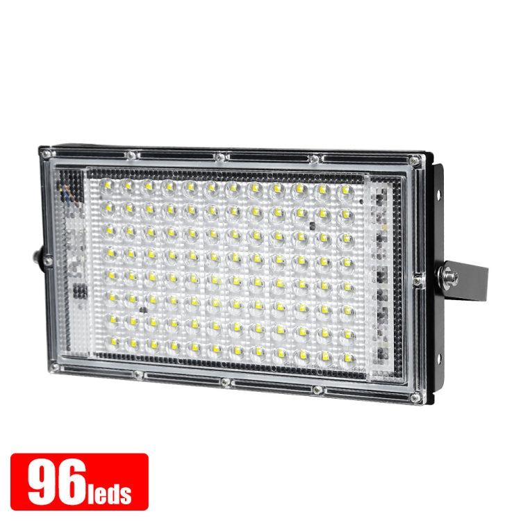 Waterproof LED Flood Light Outdoor Garden Light Construction Site Lighting Project Light, Specs: 100W 96 Beads (Cool White)