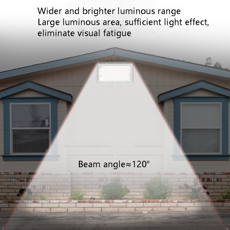 Waterproof LED Flood Light Outdoor Garden Light Construction Site Lighting Project Light, Specs: 100W 96 Beads (Cool White)